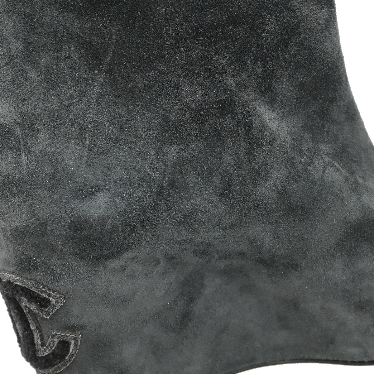 Chanel * Short Boots Gray Shoes #37 1/2