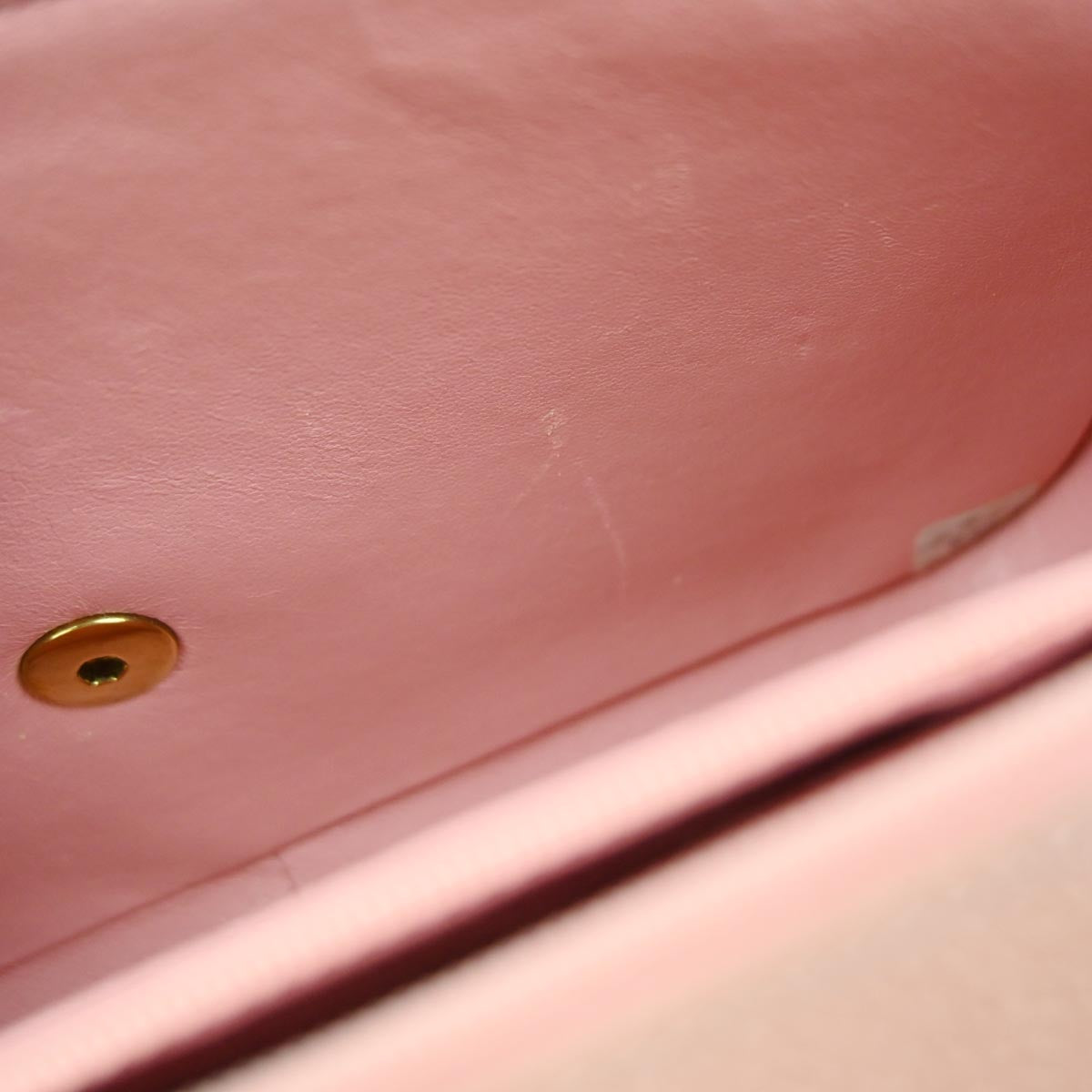 Chanel 1994-1996 Pink Caviar Skin Chevron Shoulder Bag