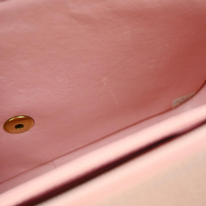 Chanel 1994-1996 Pink Caviar Skin Chevron Shoulder Bag