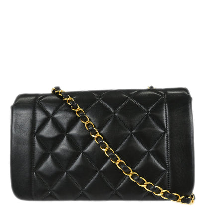 Chanel Black Lambskin Small Diana Shoulder Bag