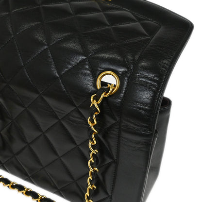 Chanel Black Lambskin Small Diana Shoulder Bag