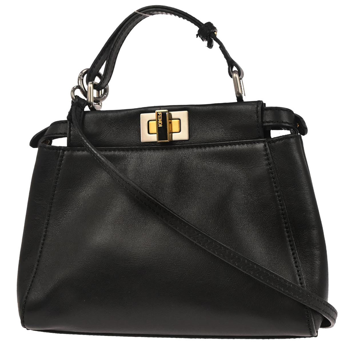 Fendi Black Peekaboo 2way Shoulder Handbag