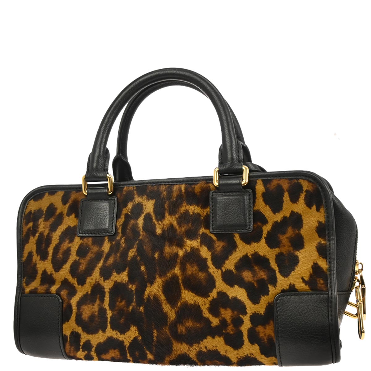 Loewe * Brown Pony Hair Amazona 28 Handbag