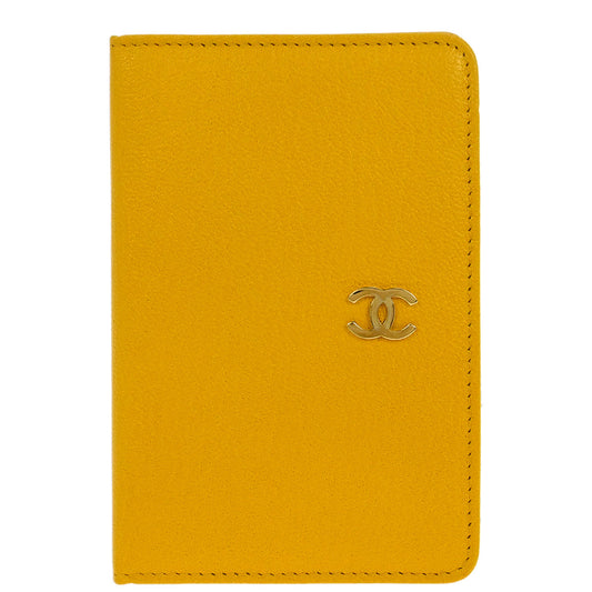 Chanel Yellow Calfskin Cardholder Small Good