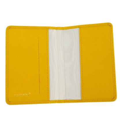 Chanel Yellow Calfskin Cardholder Small Good