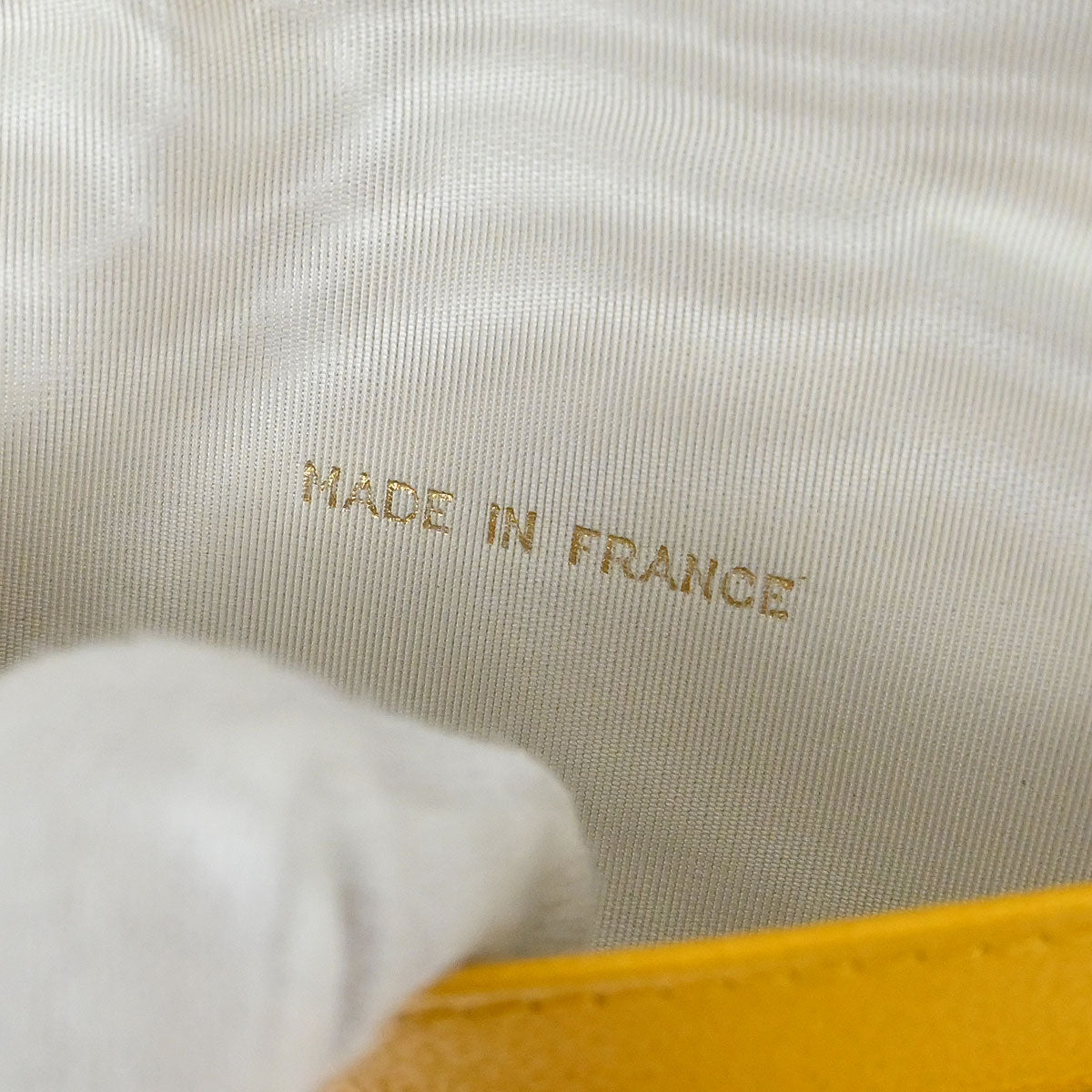 Chanel Yellow Calfskin Cardholder Small Good