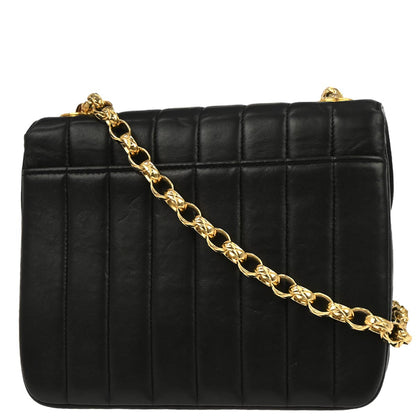 Chanel Black Lambskin Mademoiselle Shoulder Bag