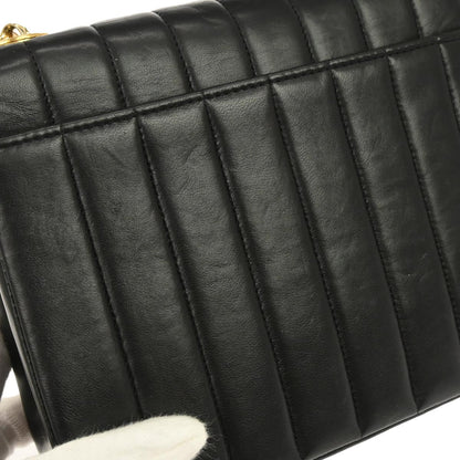 Chanel Black Lambskin Mademoiselle Shoulder Bag