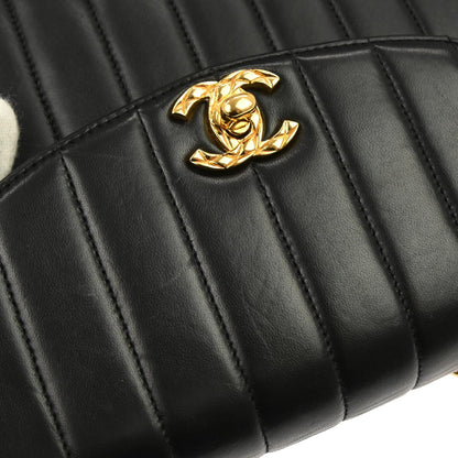 Chanel Black Lambskin Mademoiselle Shoulder Bag