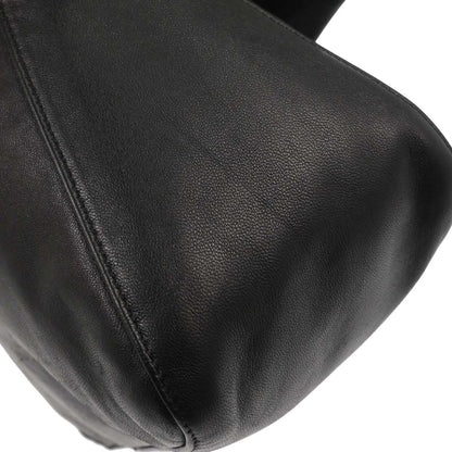 Fendi Black Lambskin Mamma Baguette Handbag