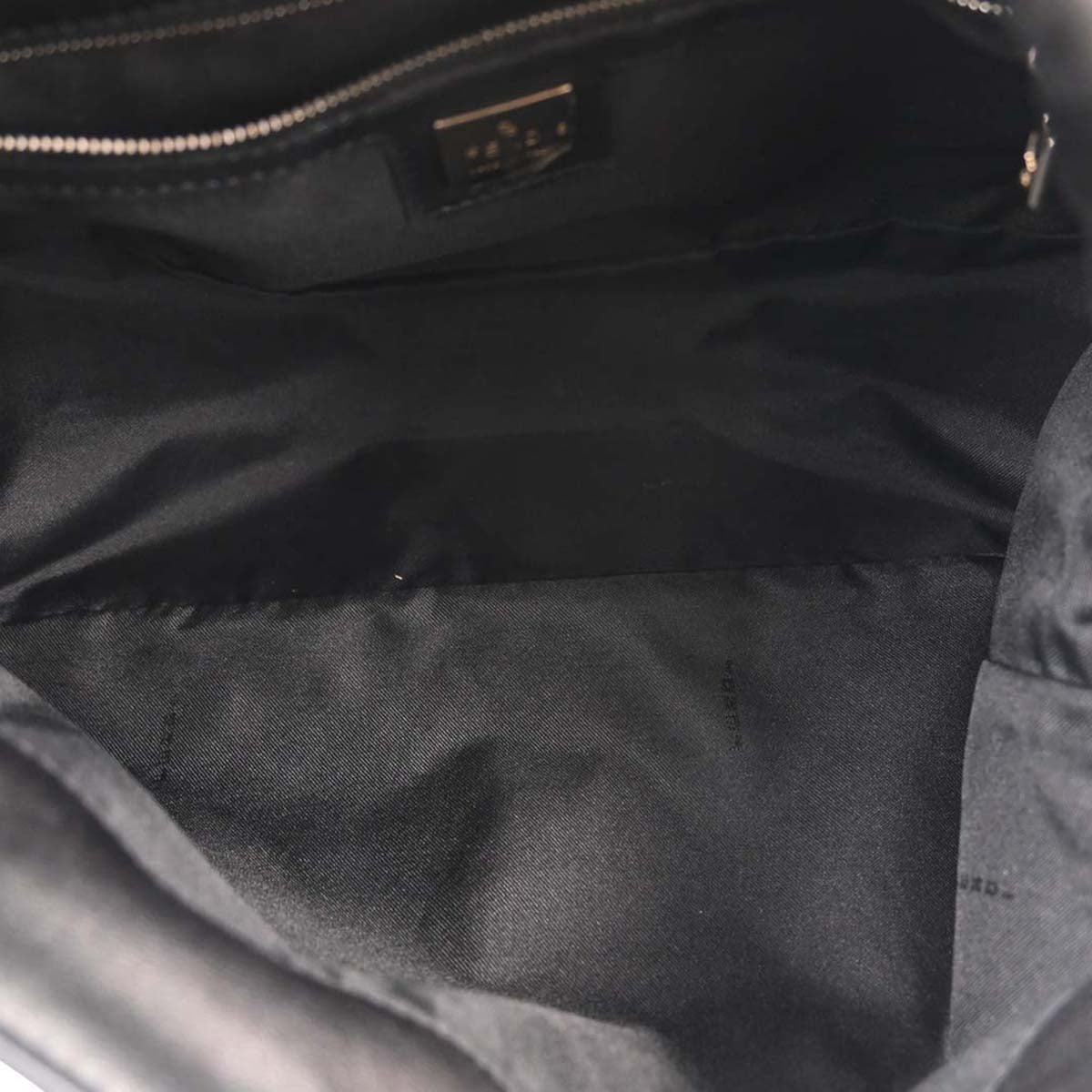 Fendi Black Lambskin Mamma Baguette Handbag