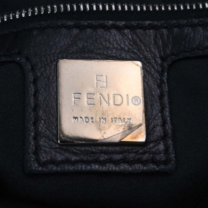 Fendi Black Lambskin Mamma Baguette Handbag