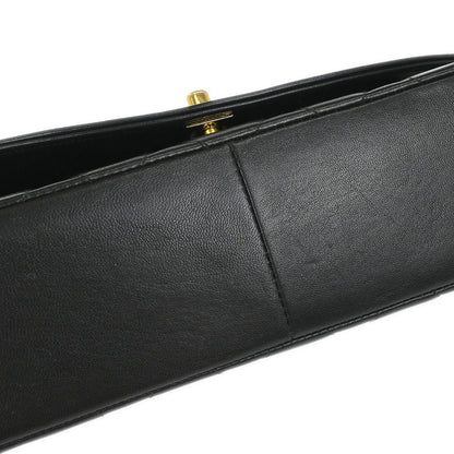 Chanel 1994-1996 Black Lambskin Medium Diana Shoulder Bag