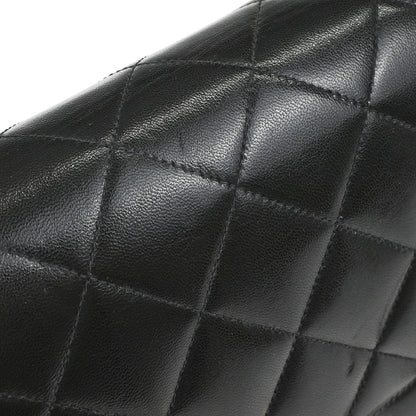 Chanel 1994-1996 Black Lambskin Medium Diana Shoulder Bag