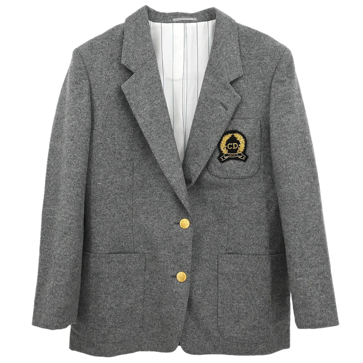 Christian Dior Single Breasted Jacket Gray #M
