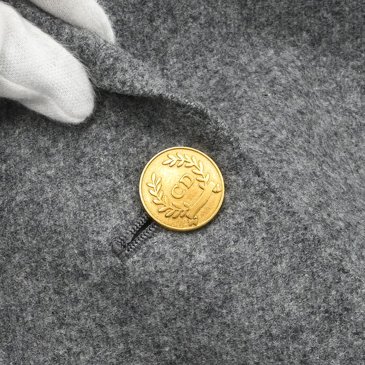 Christian Dior Single Breasted Jacket Gray #M