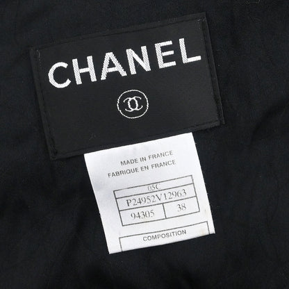 Chanel 2005 Emblem Single Breasted Jacket Black #38