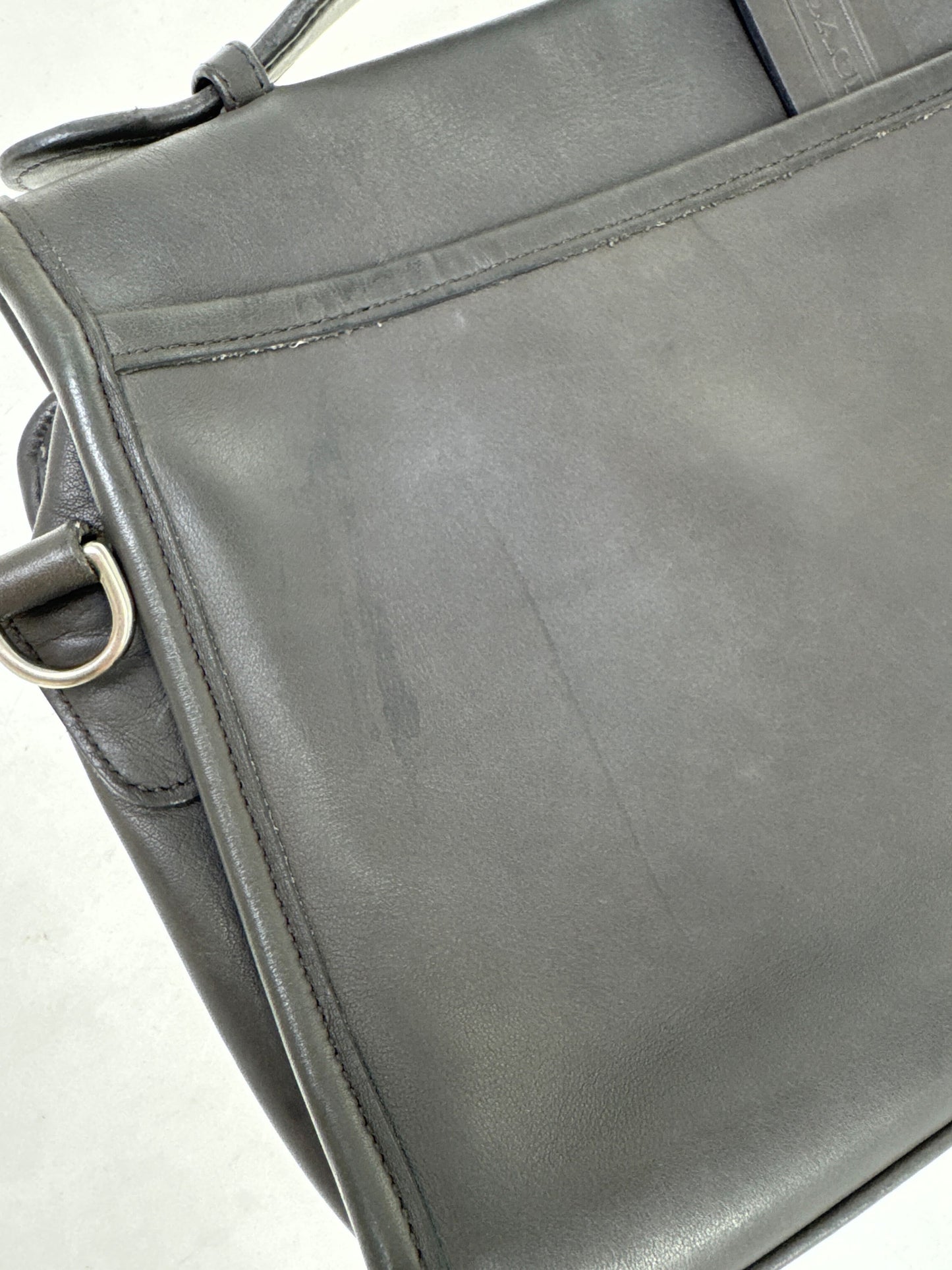 Coach Gray Leather Handbag