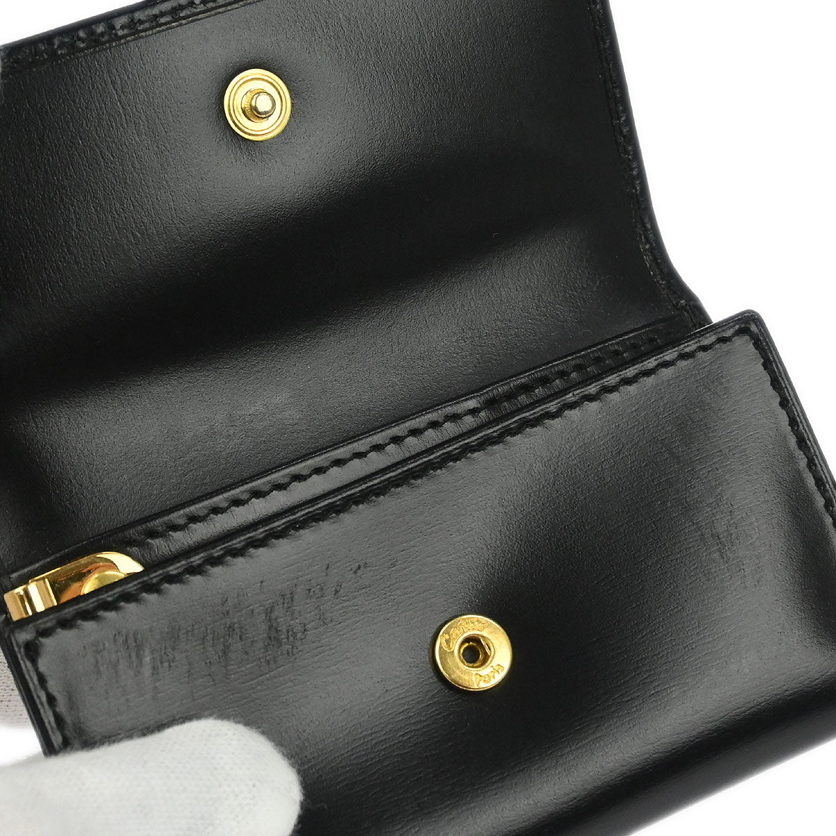 Cartier Black Panthere Key Case Small Good