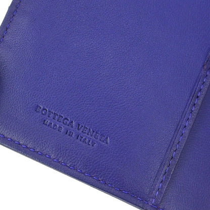 Bottega Veneta Blue Lambskin Intrecciato Note Book Cover Small Good