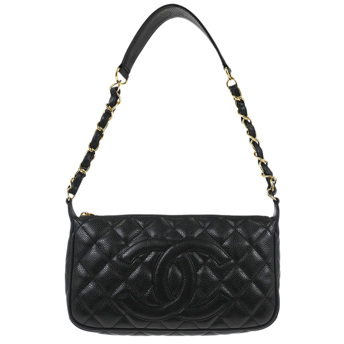 Chanel Black Caviar Skin Handbag