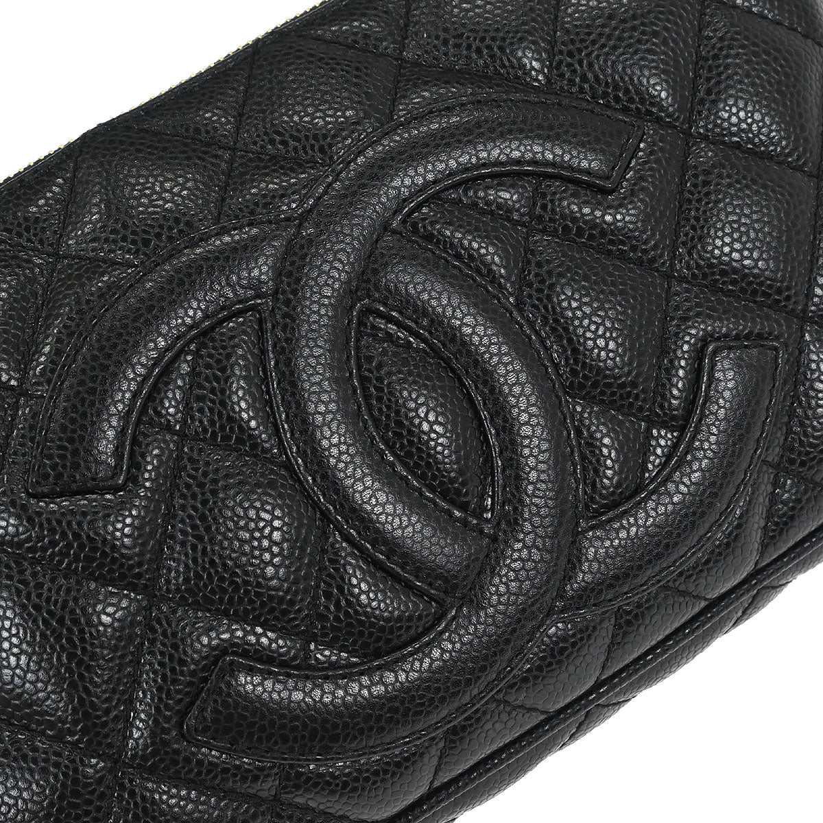 Chanel Black Caviar Skin Handbag