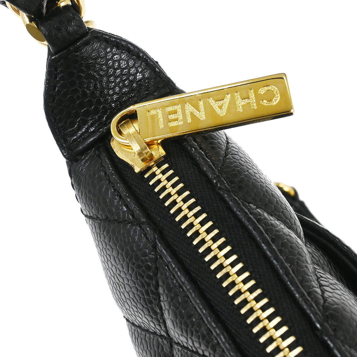 Chanel Black Caviar Skin Handbag