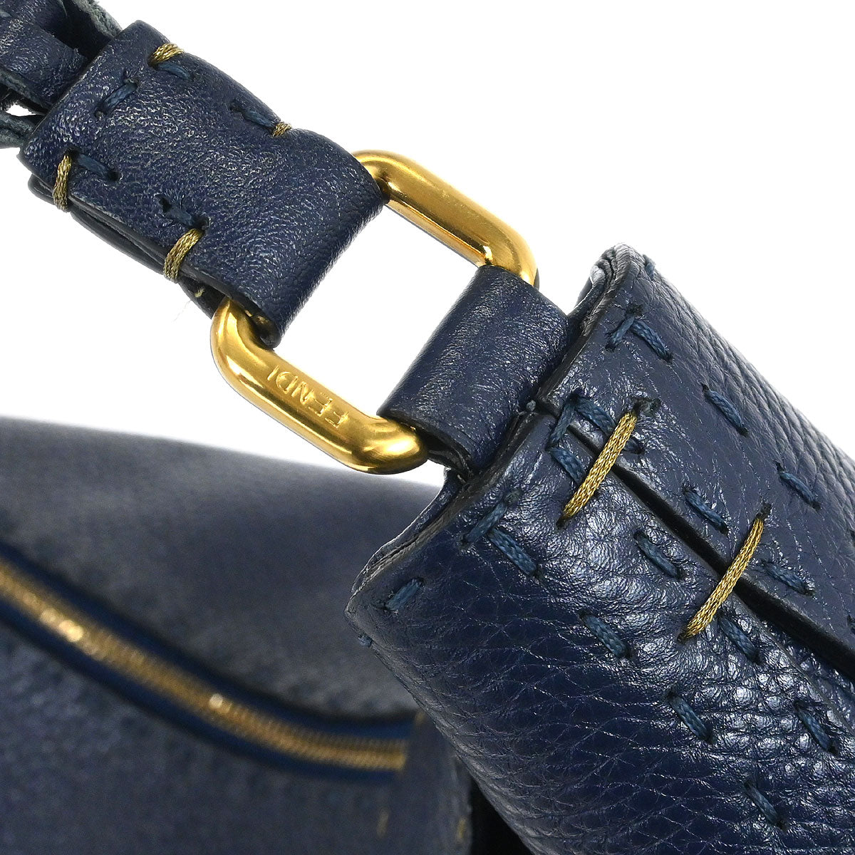 Fendi Navy Hobo Handbag