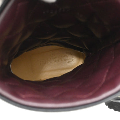 Chanel * Sport Line Boots Black Shoes #38 1/2