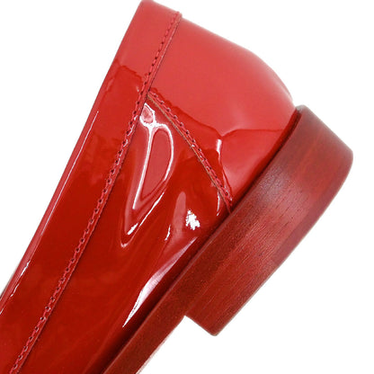 Chanel * Loafers Red Shoes #38