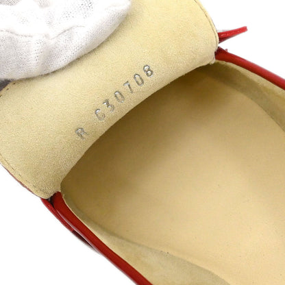 Chanel * Loafers Red Shoes #38