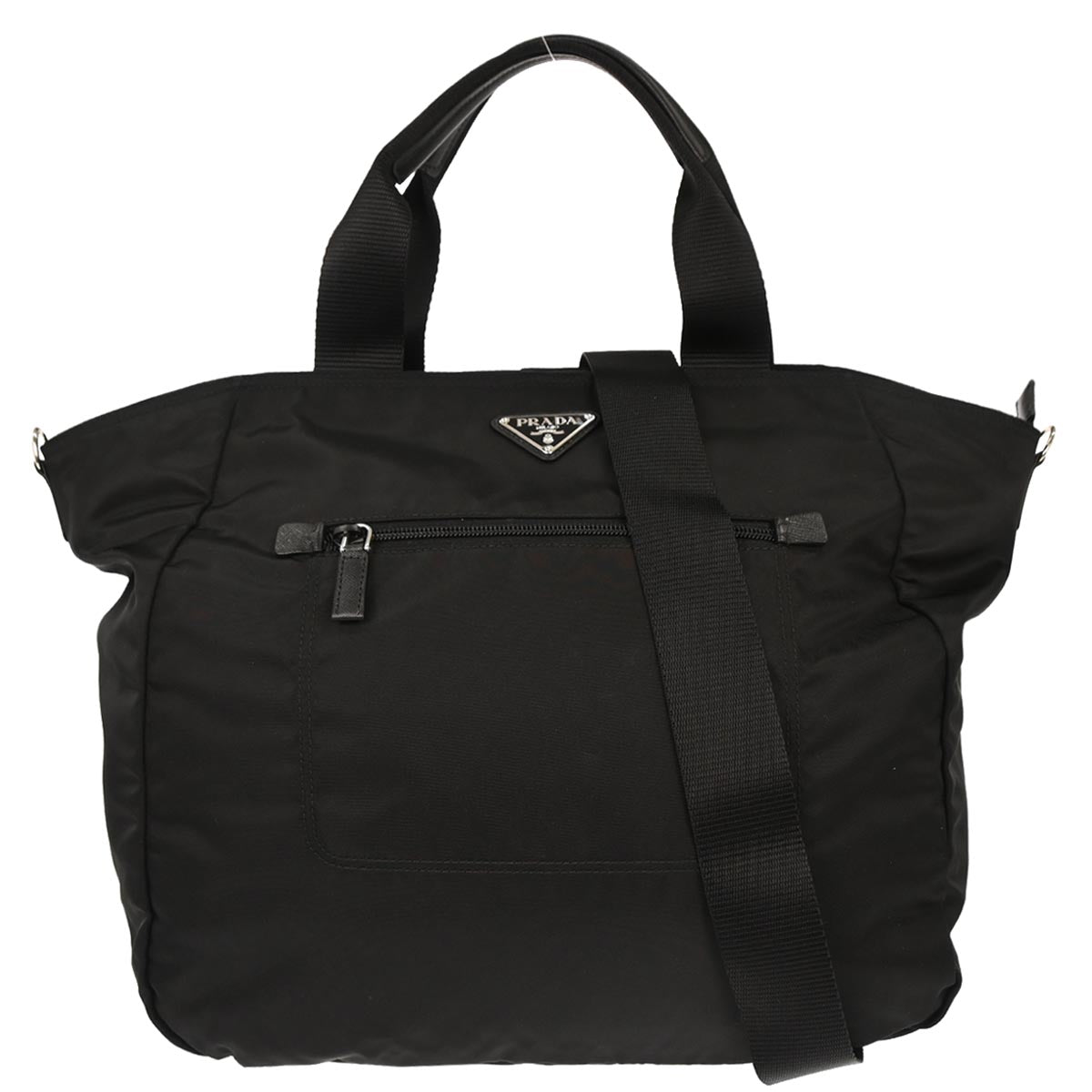 Prada Black Nylon 2way Shoulder Tote Bag