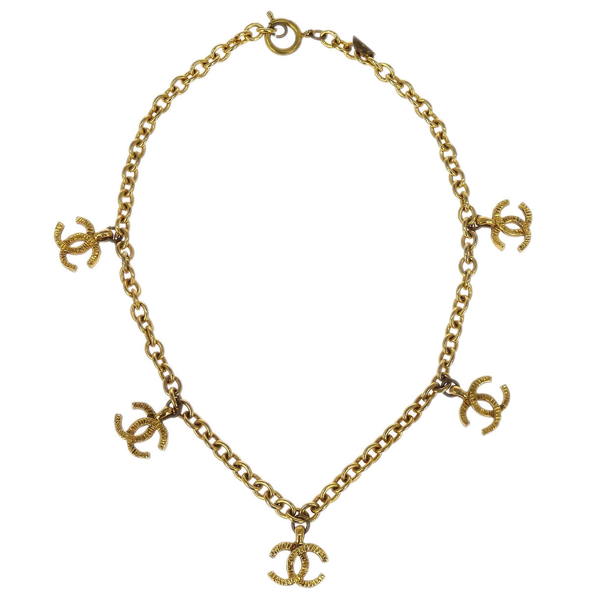 Chanel CC Charm Gold Chain Necklace
