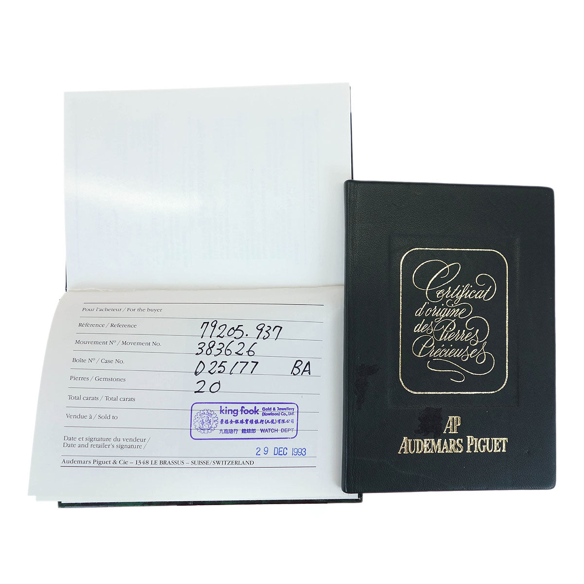 Audemars Piguet Ref.79205 Manual-winding Watch Diamond 18KYG