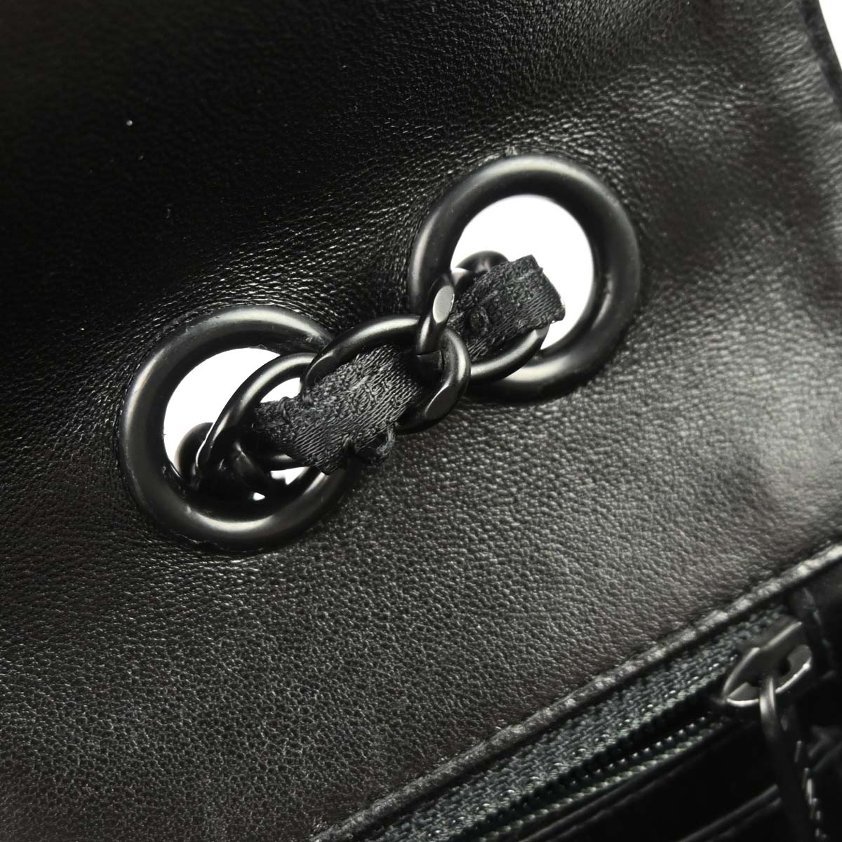 Chanel 2002-2003 Black Jacquard Nylon Travel Line Single Flap Medium Shoulder Bag