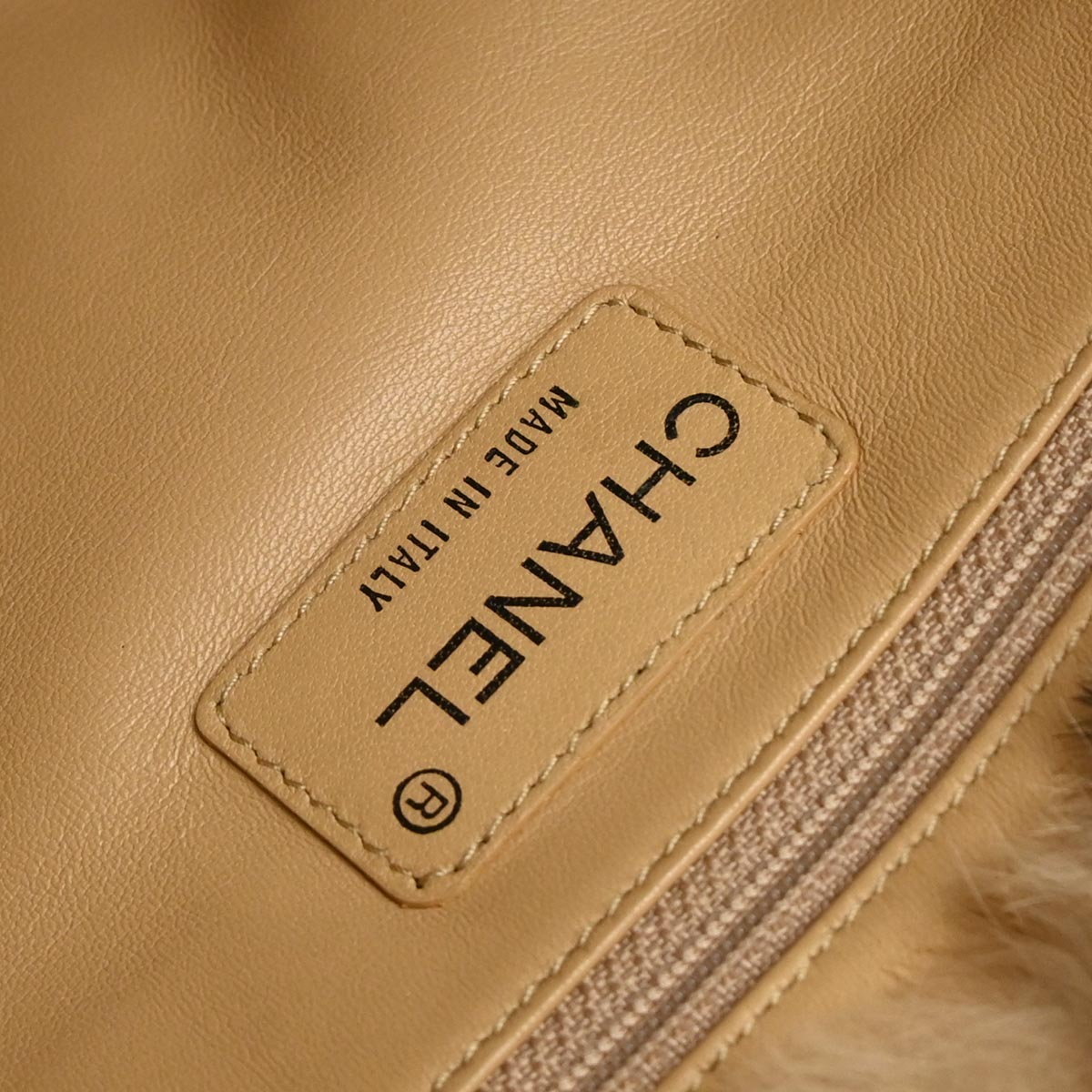 Chanel* Brown Rabbit Fur Tote Handbag