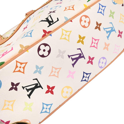Louis Vuitton White Monogram Multicolor Trouville Handbag M92663