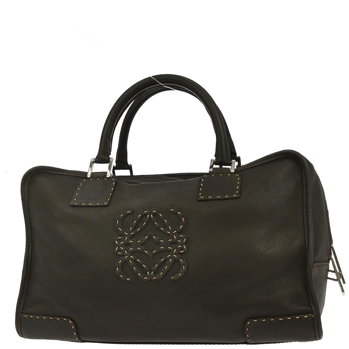 Loewe Brown Leather Amazona 36 Handbag