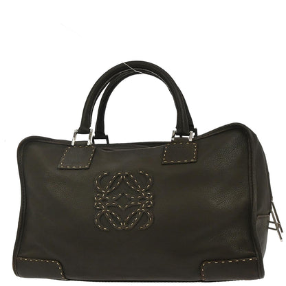 Loewe Brown Leather Amazona 36 Handbag