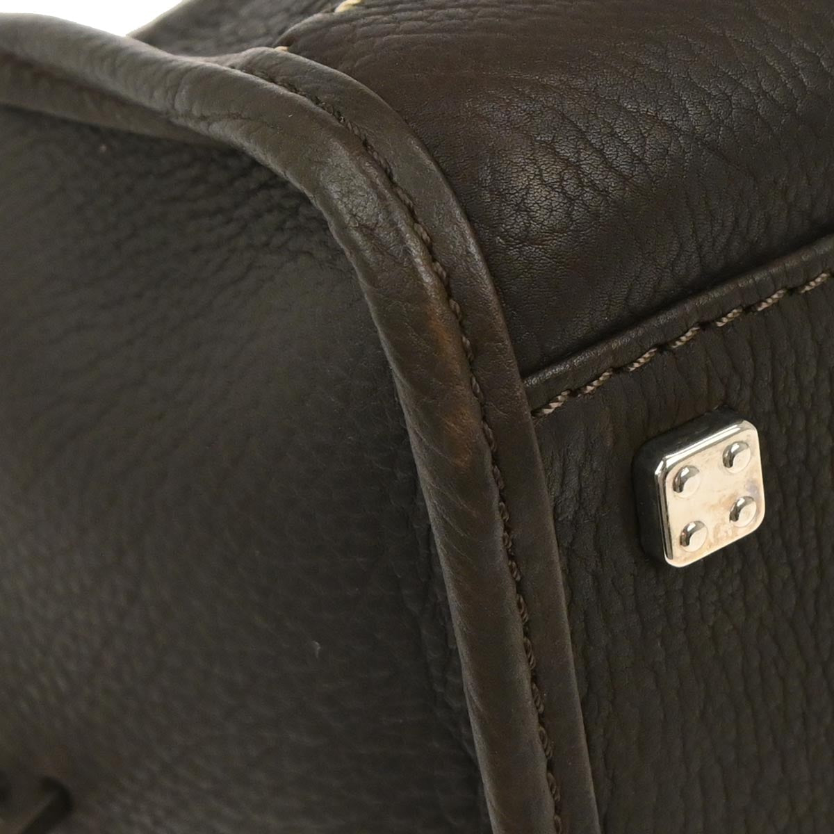 Loewe Brown Leather Amazona 36 Handbag