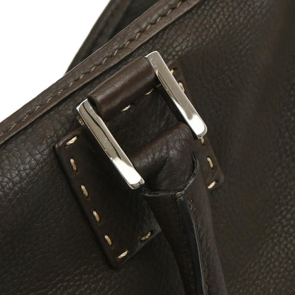 Loewe Brown Leather Amazona 36 Handbag