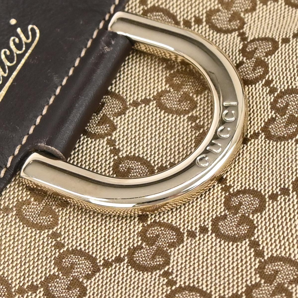 Gucci Brown GG Abbey D Ring Tote Bag