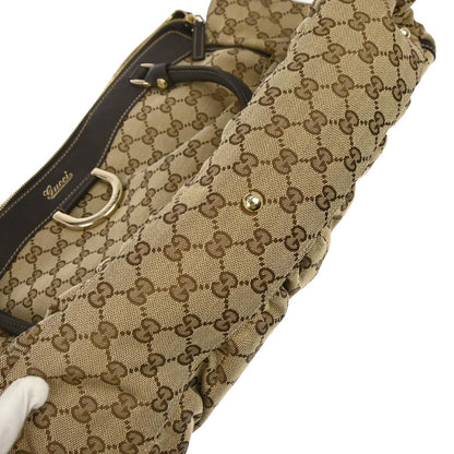 Gucci Brown GG Abbey D Ring Tote Bag