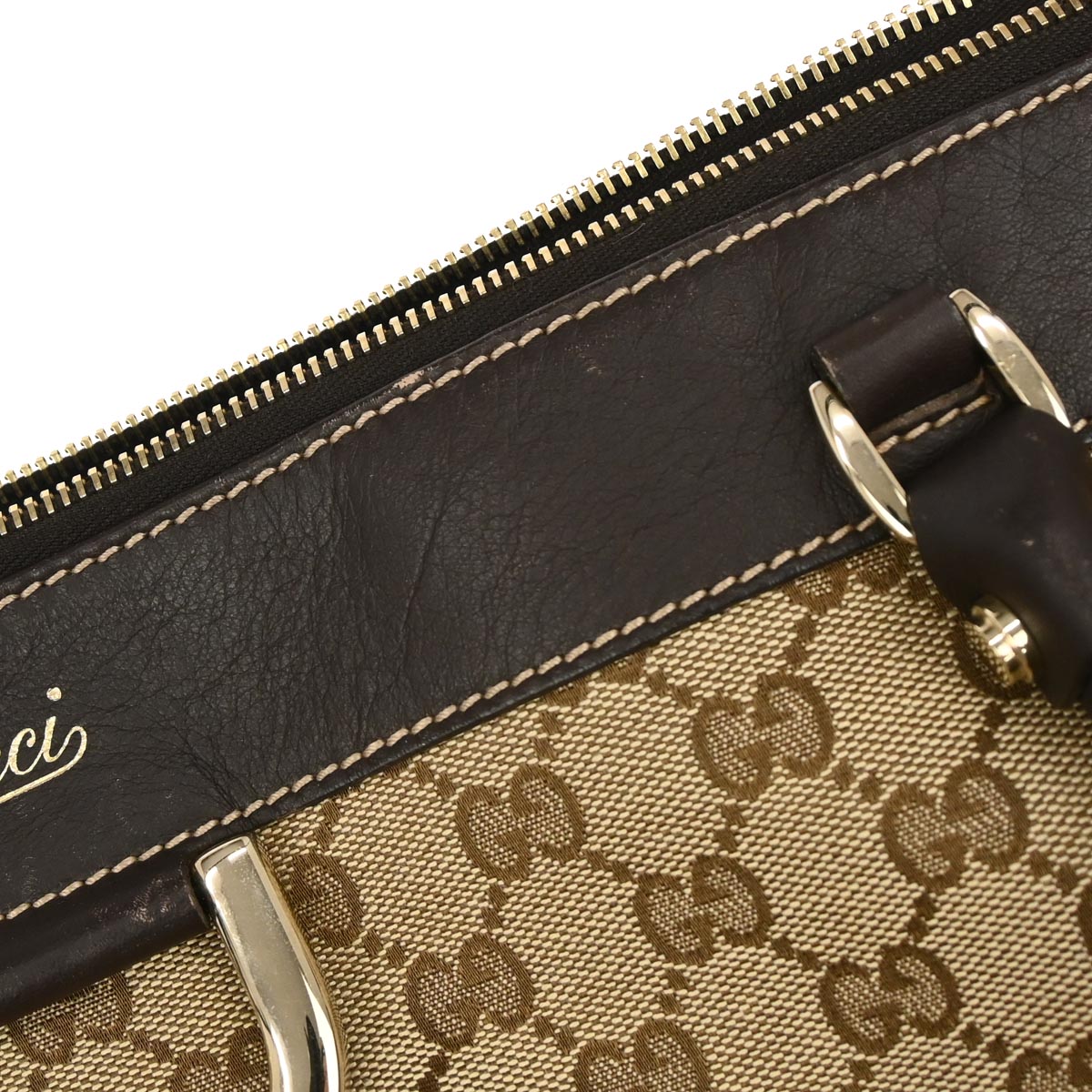 Gucci Brown GG Abbey D Ring Tote Bag