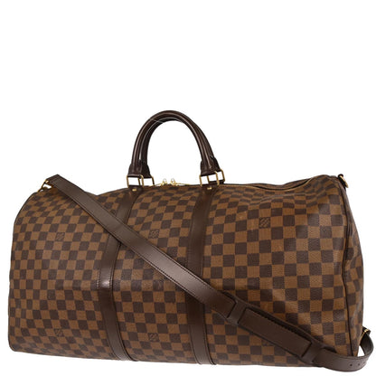 Louis Vuitton Damier Keepall Bandouliere 55 Duffle Bag N41414