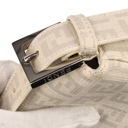 Fendi White PVC Zucchino Handbag