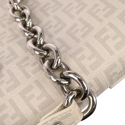 Fendi White PVC Zucchino Handbag