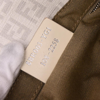 Fendi White PVC Zucchino Handbag