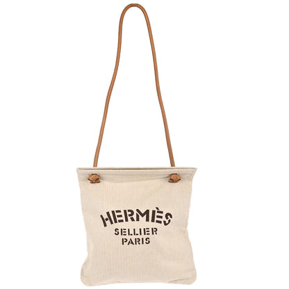 Hermes Beige Gold Toile Chevrons Aline MM Shoulder Bag