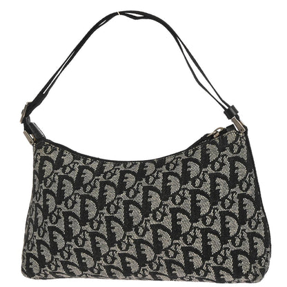 Christian Dior Black Canvas Trotter Handbag